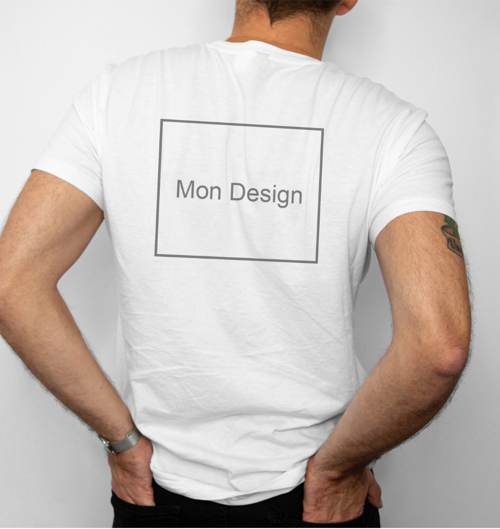 T-Shirt Blanc Dos