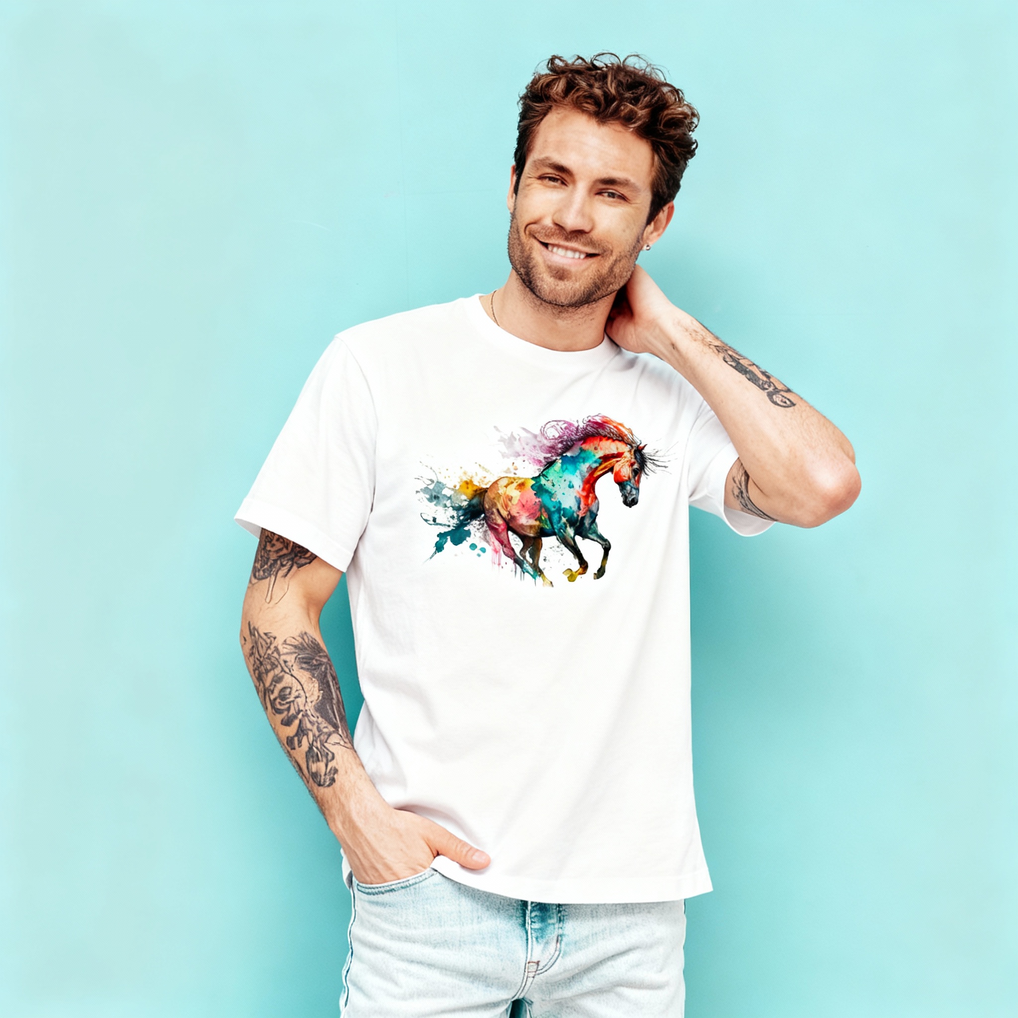 T-shirt cheval