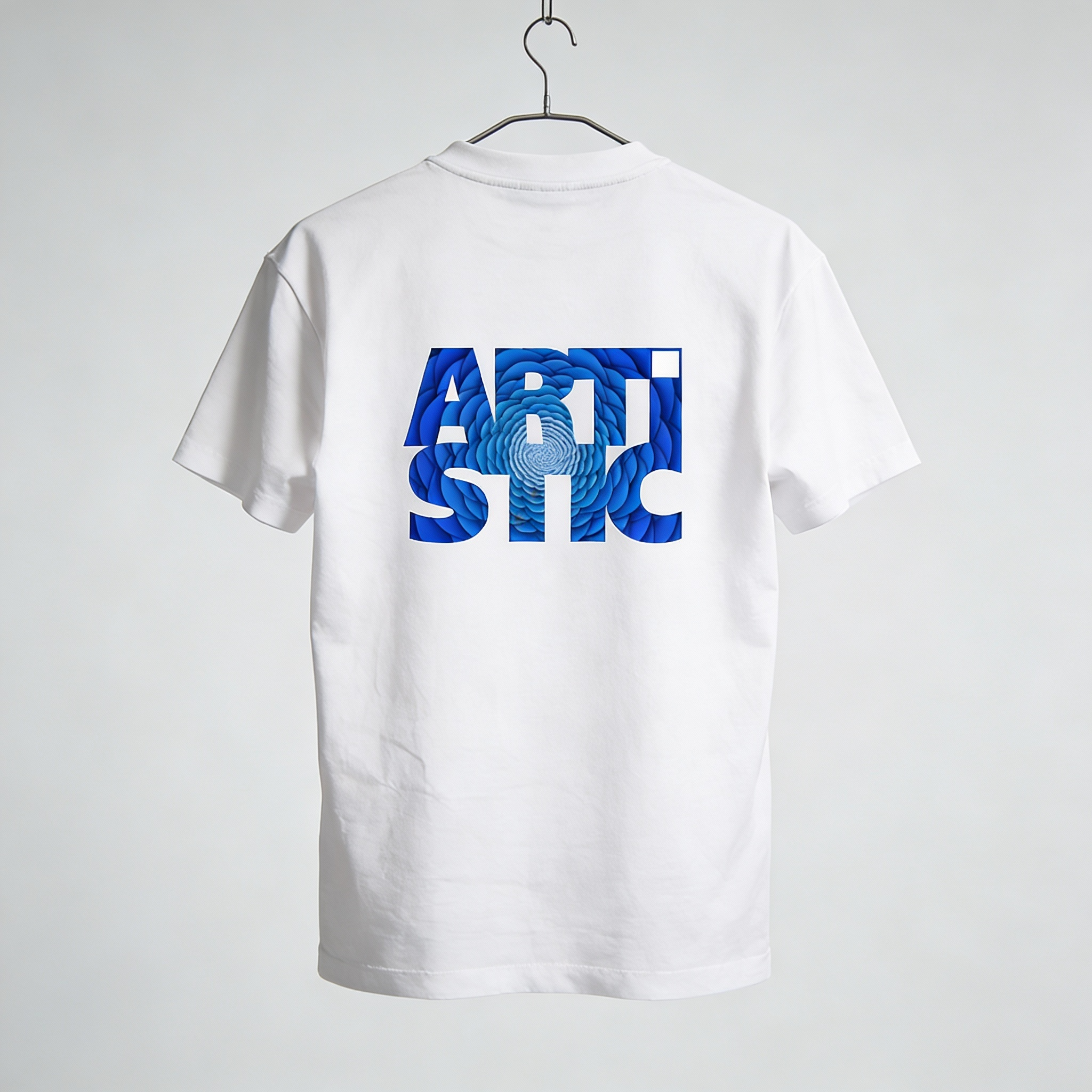 T-shirt art bleu